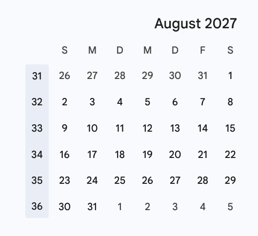 Kalender August 2027 – nachhaltige Azubi-Gewinnung für die kommenden Ausbildungsjahre