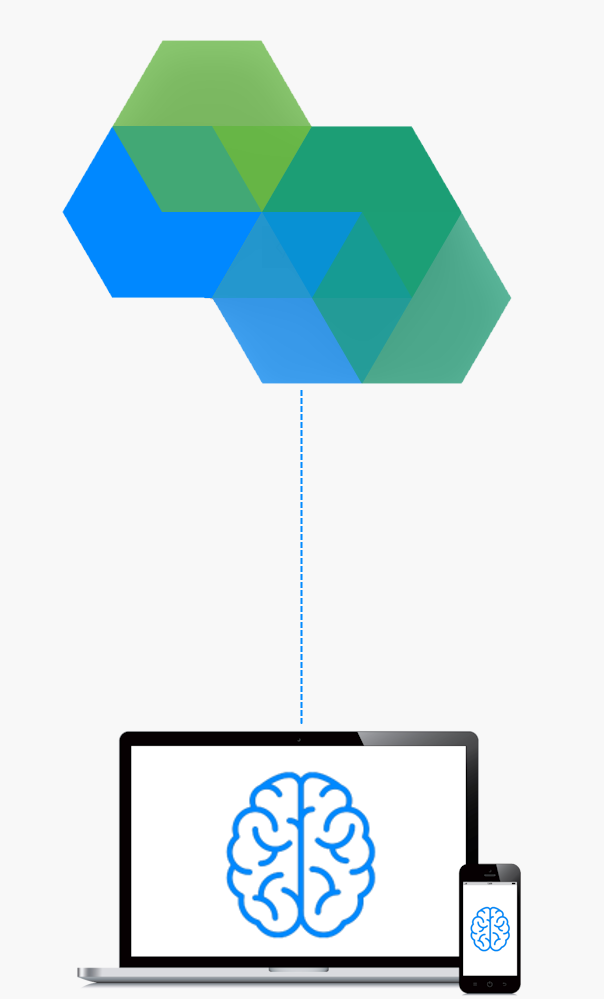 NEOVER-Logo mit klarer Datenverbindung zur Website – effiziente Webentwicklung ohne Chaos
